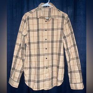 Tan Long Sleeve Flannel